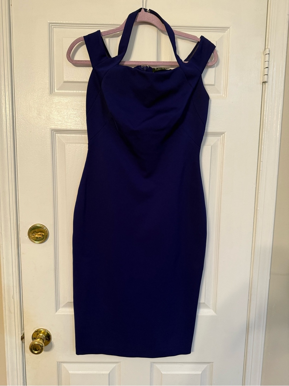 Lauren Ralph Lauren Purple Sleeveless Sheath Dress